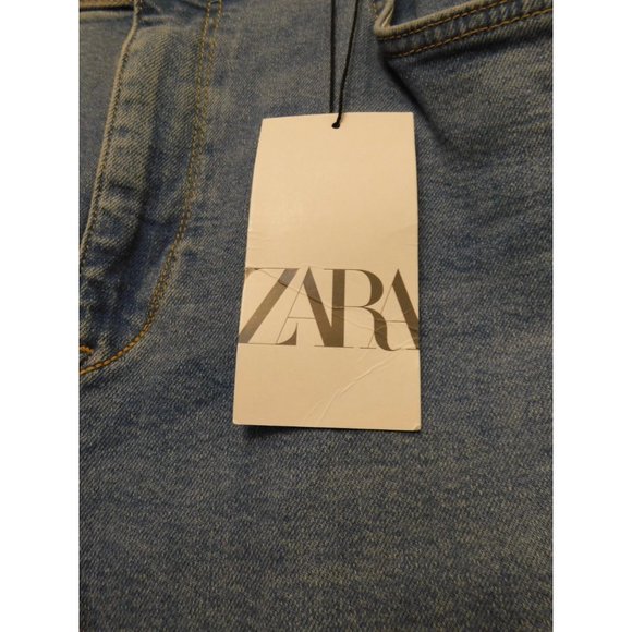 NWT Zara Size 12 Womens Flare Leg Blue Jeans #X-3-22 - Picture 2 of 13